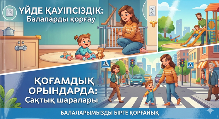 Баланың қауіпсіздігін қамтамасыз ету: үйде және қоғамдық орындарда